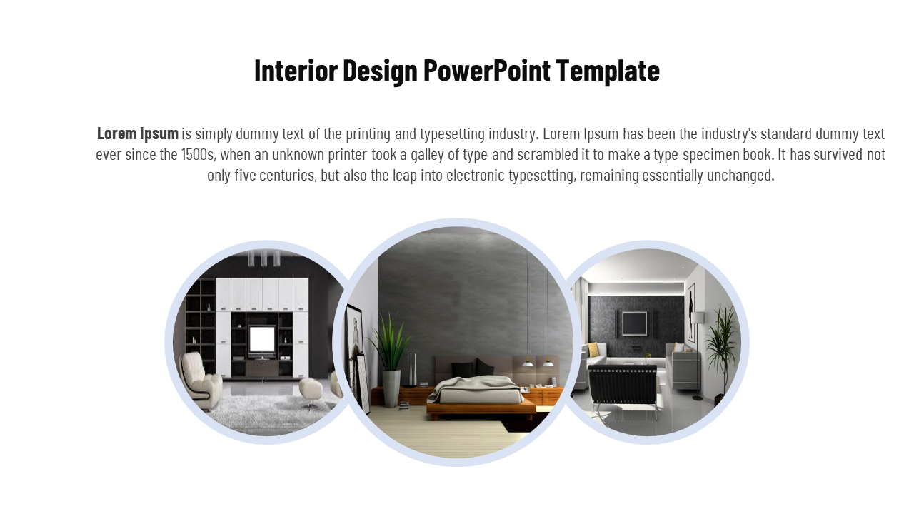 Interior Design PowerPoint Template and Google Slides